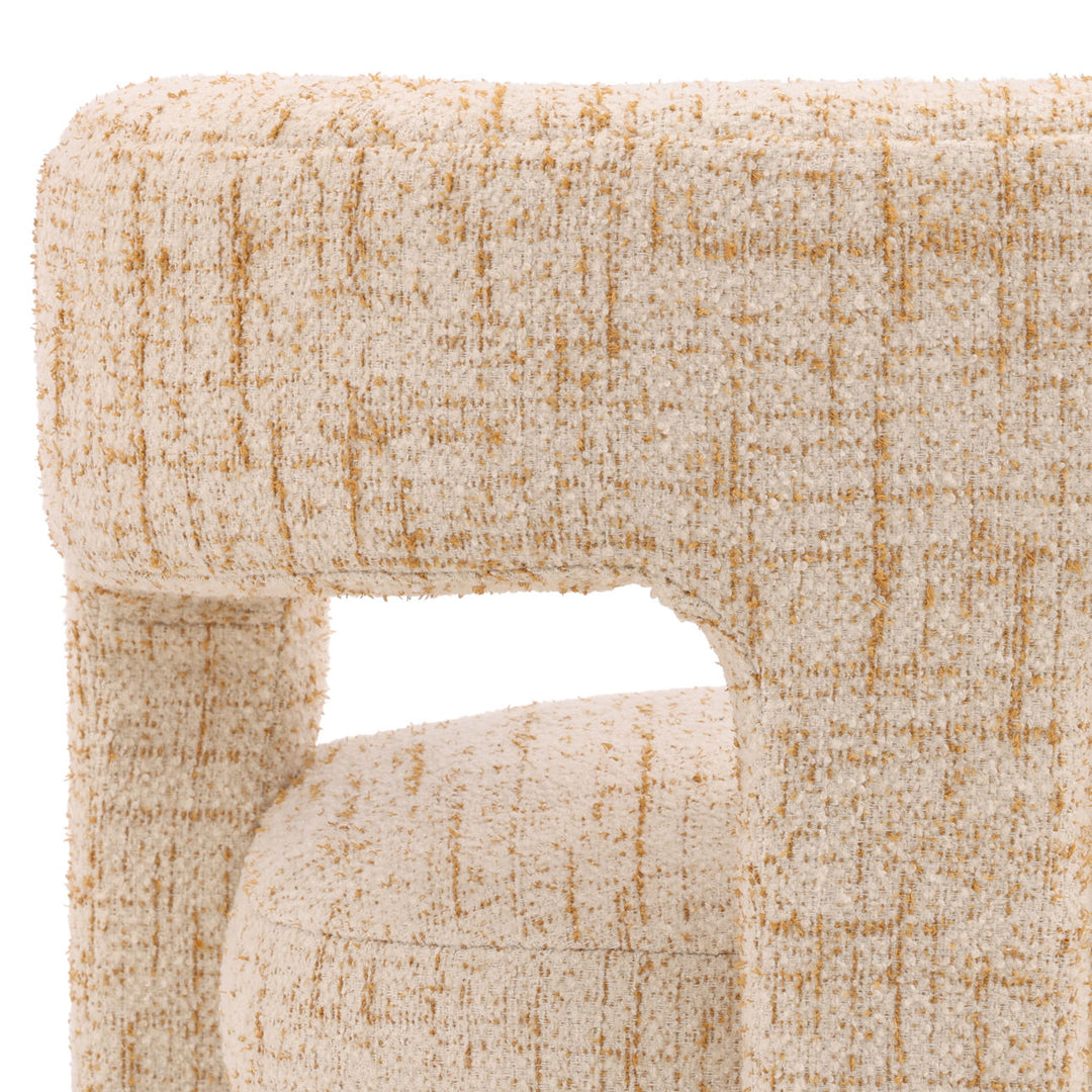 Bowen Ginger Tweed Lounge Chair, detail 2 view