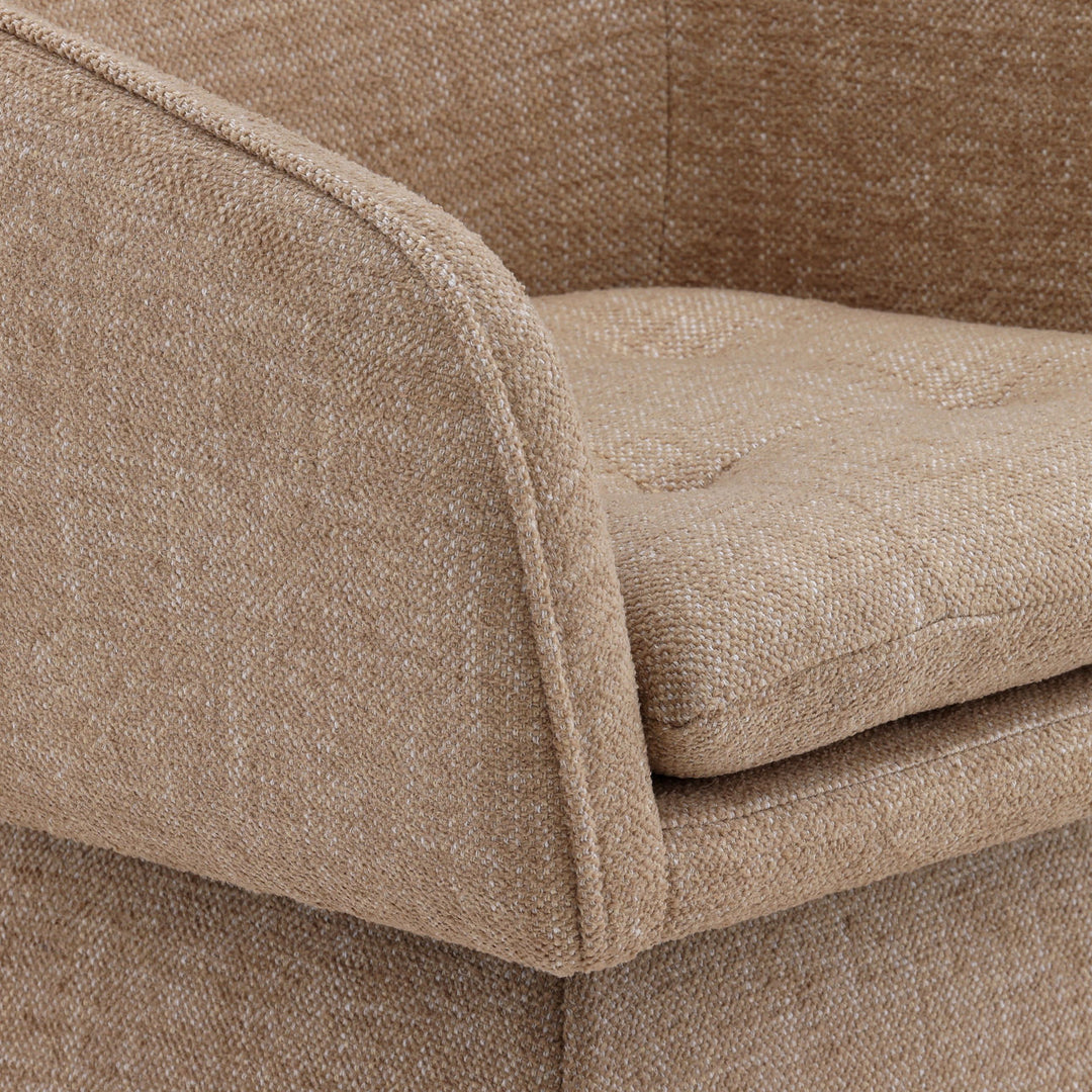 Joni Performance Basketweave Dining Chair, Lola Camel, detail 2 view