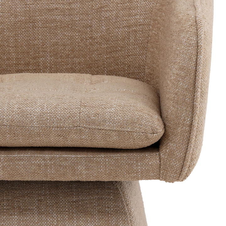 Joni Performance Basketweave Dining Chair, Lola Camel, detail 3 view