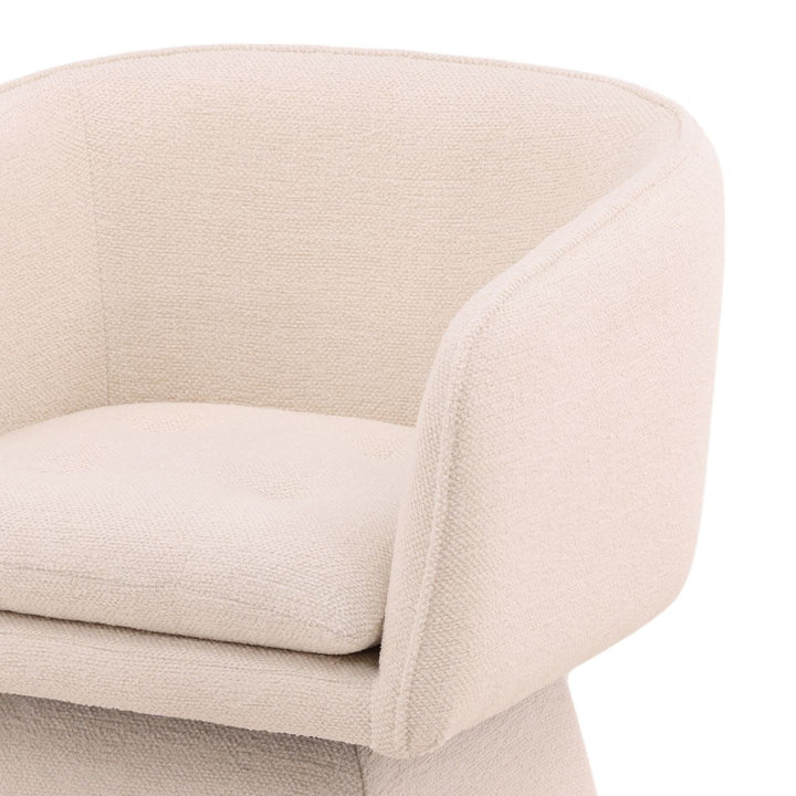 Joni Performance Basketweave Dining Chair, Lola Cream, detail 2 view