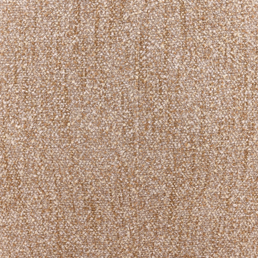 Pegelle Latte Boucle Wood Frame Lounge Chair, detail 1 view