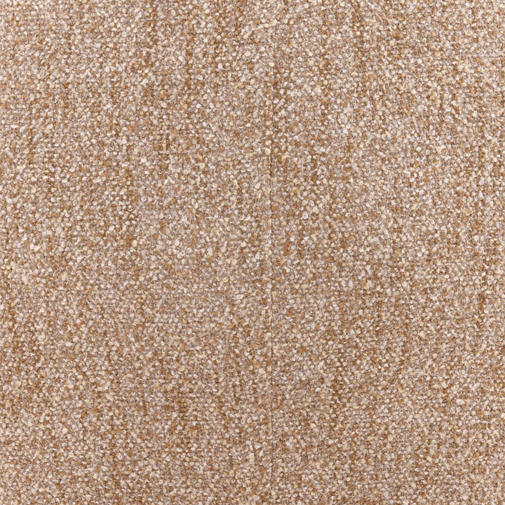 Pegelle Latte Boucle Wood Frame Lounge Chair, detail 1 view