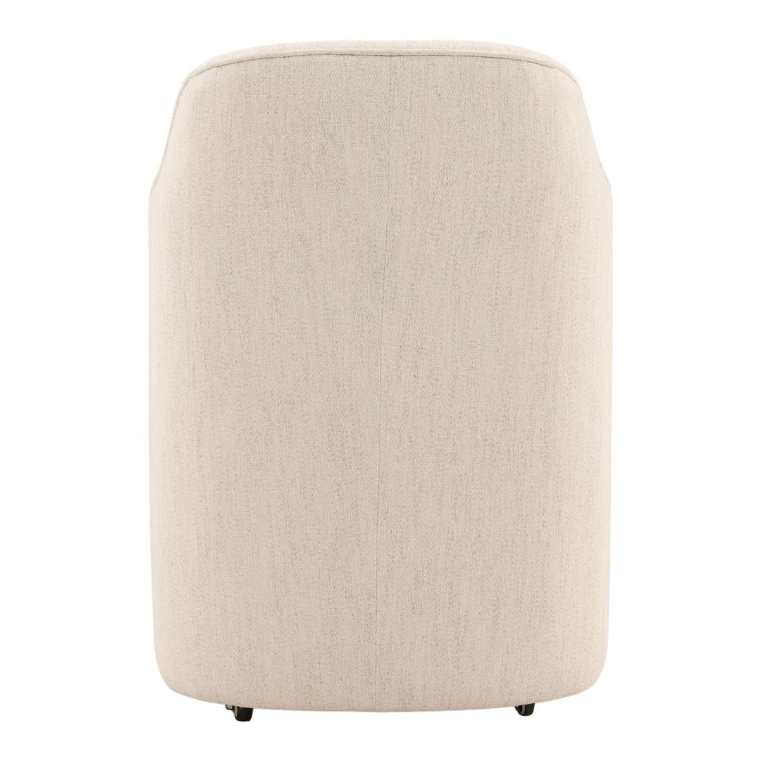 London Performance Fabric Dining Chair, Avalon Cream, back view