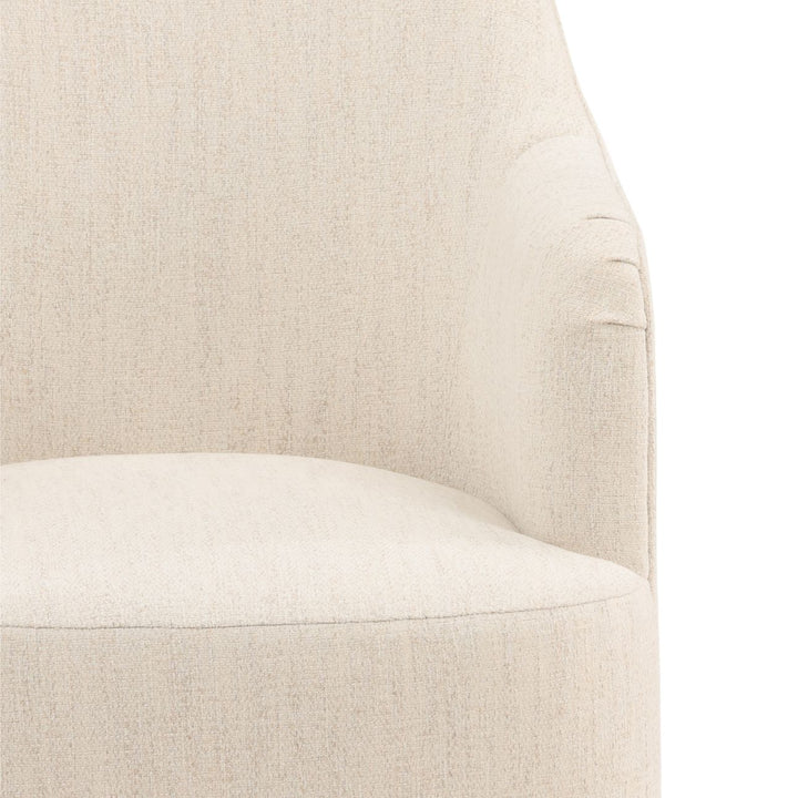 London Performance Fabric Dining Chair, Avalon Cream, detail 3 view