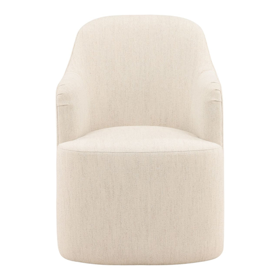 London Performance Fabric Dining Chair, Avalon Cream, front view