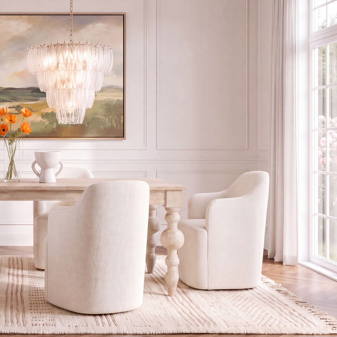 London Performance Fabric Dining Chair, Avalon Cream, alternate lifestyle view 3