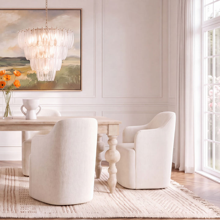 London Performance Fabric Dining Chair, Avalon Cream, alternate lifestyle view 3