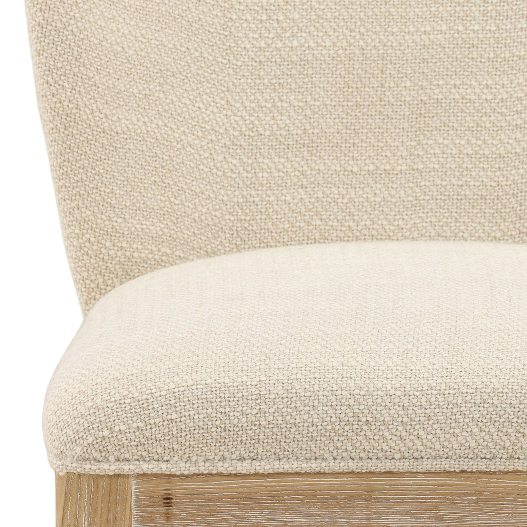 Kailin Upholstered Ash Dining Chair, Oatmeal Blend, detail 2 view