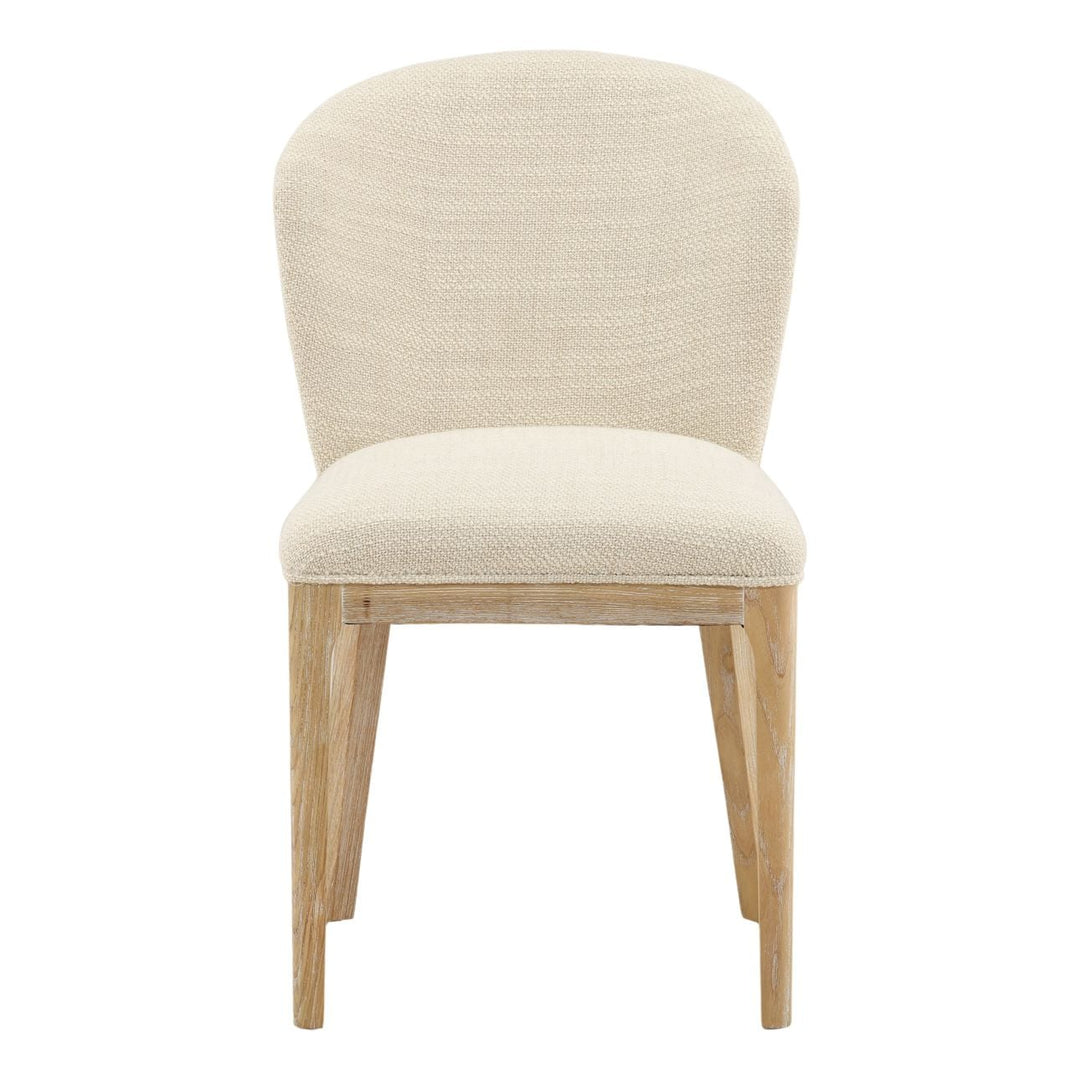 Kailin Upholstered Ash Dining Chair, Oatmeal Blend, front view