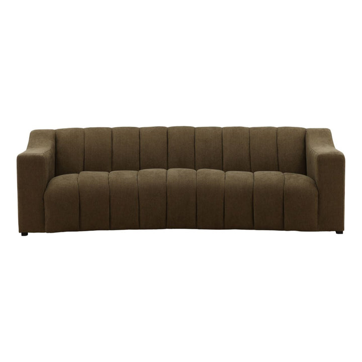 Mitren Upholstered Sofa, Green, front view