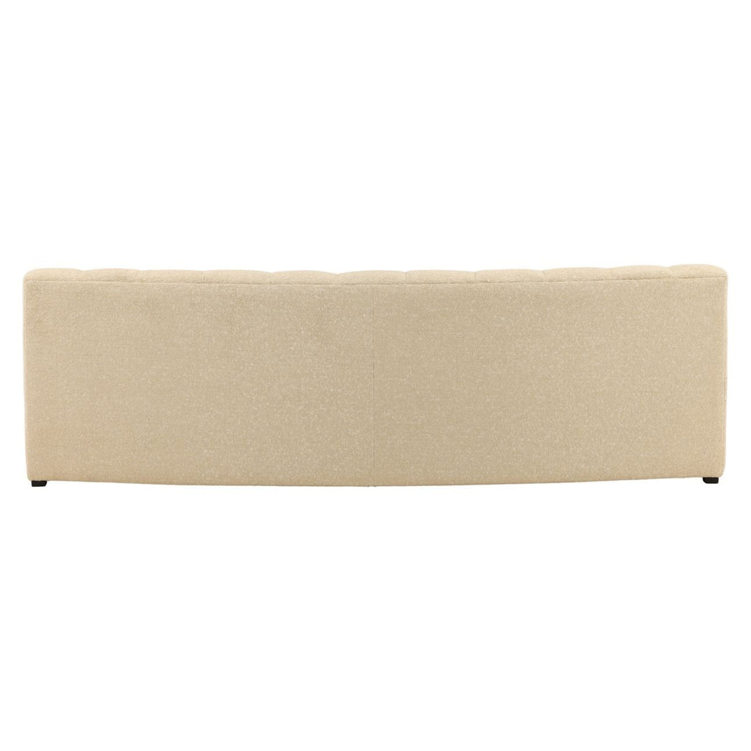 Mitren Upholstered Sofa, Sand, back view