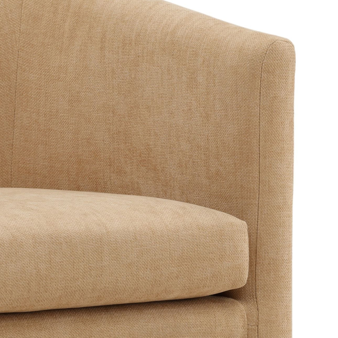 Georgie Upholstered Dining Chair, Camel Velvet, detail 2 view