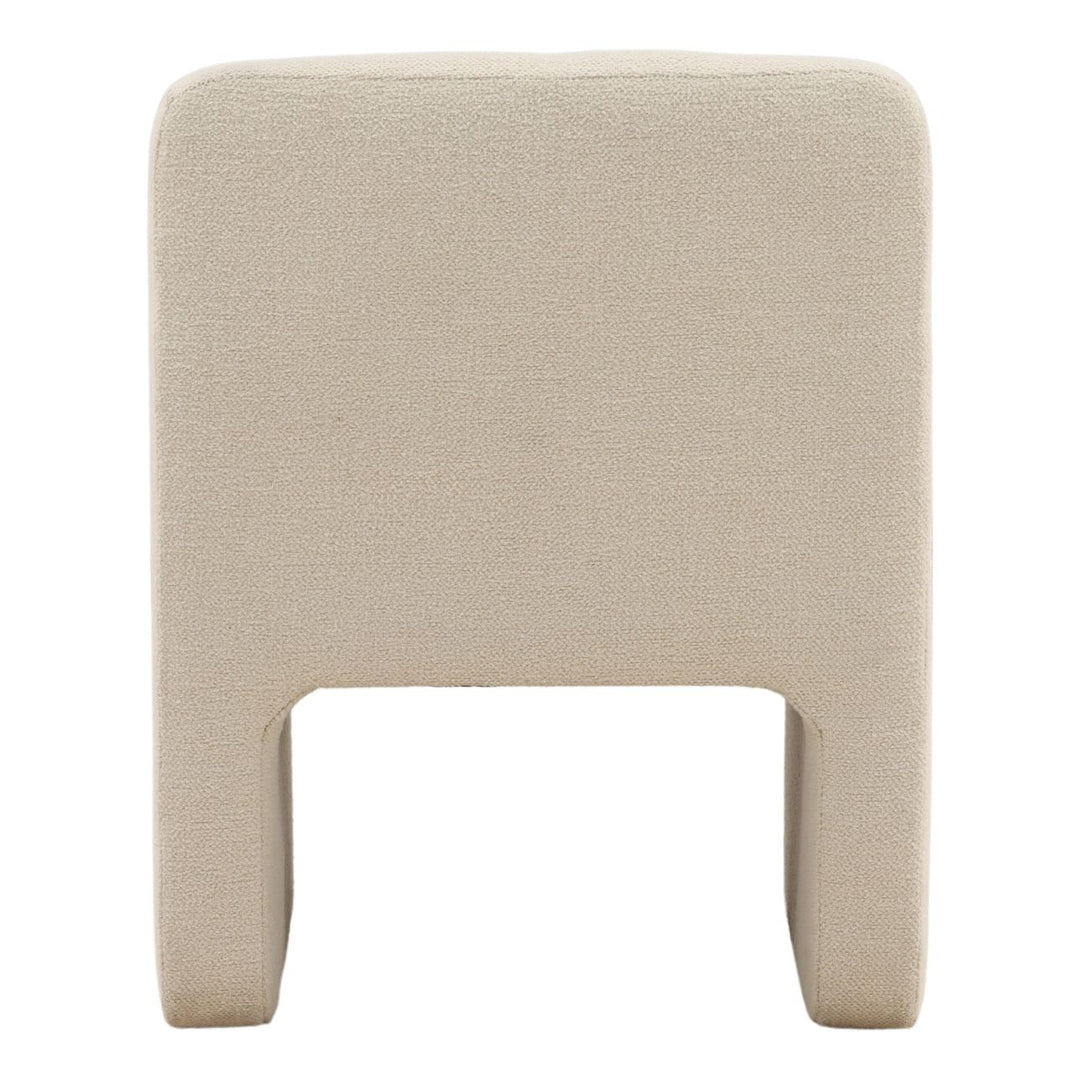 Pippa Cream Performance Dining Chair, back view