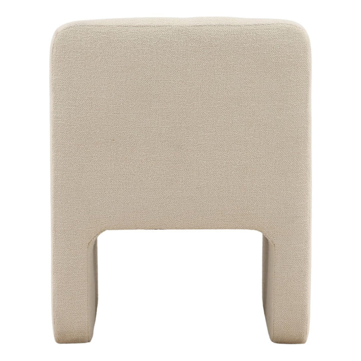 Pippa Cream Performance Dining Chair, back view