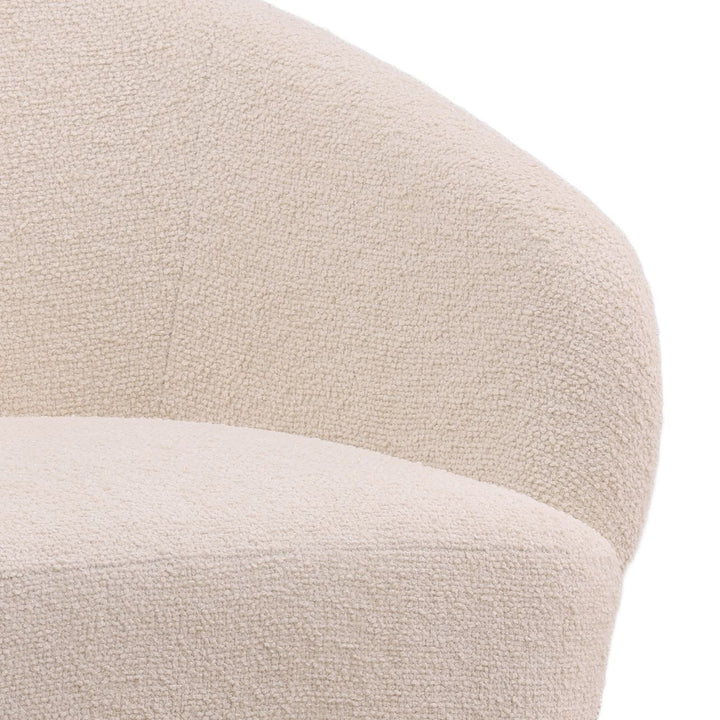 Alina Chenille Dining Chair, Cream, detail 2 view