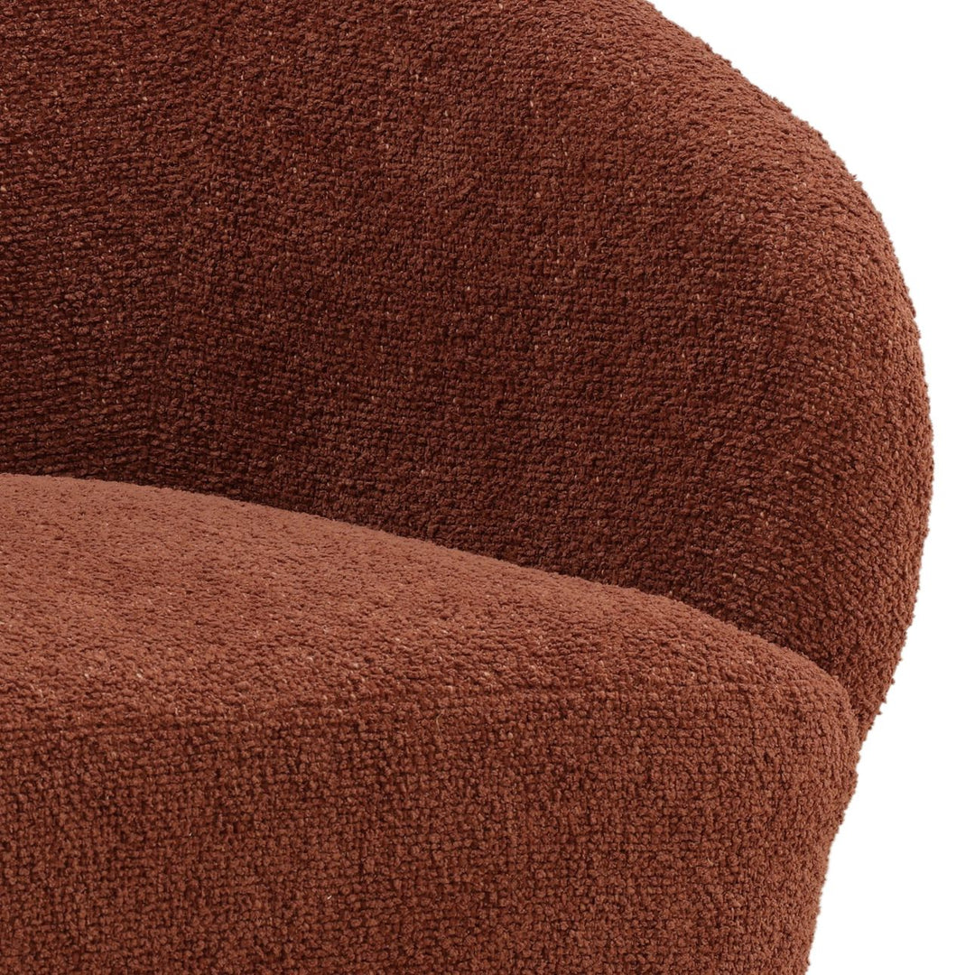 Alina Chenille Dining Chair, Colorado Rust, detail 2 view