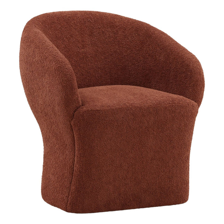 Alina Chenille Dining Chair, Colorado Rust, three-quarter studio view