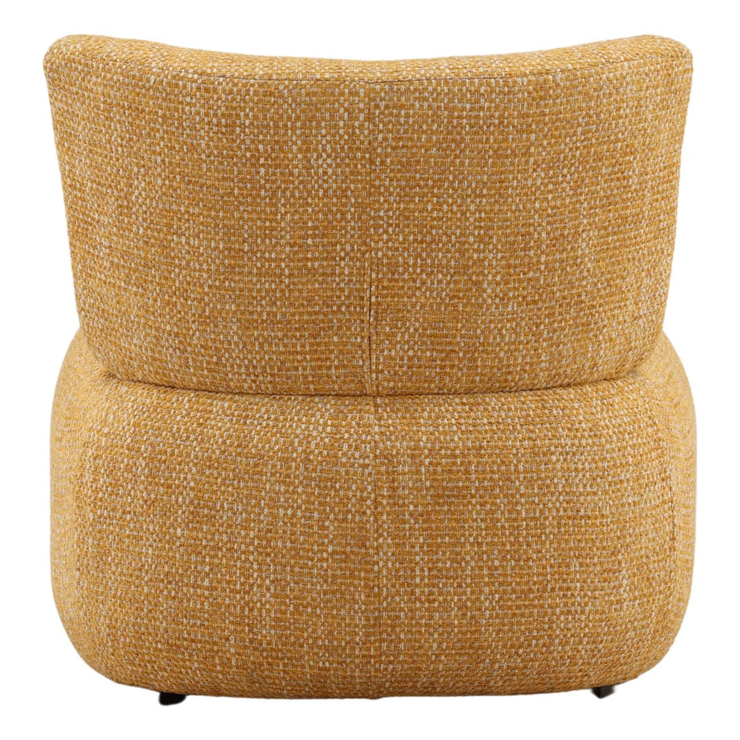 Bridell Textured Upholstery Lounge Chair, Ochre, back view