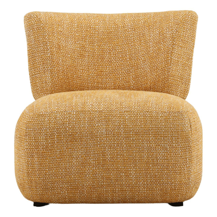 Bridell Textured Upholstery Lounge Chair, Ochre, front view