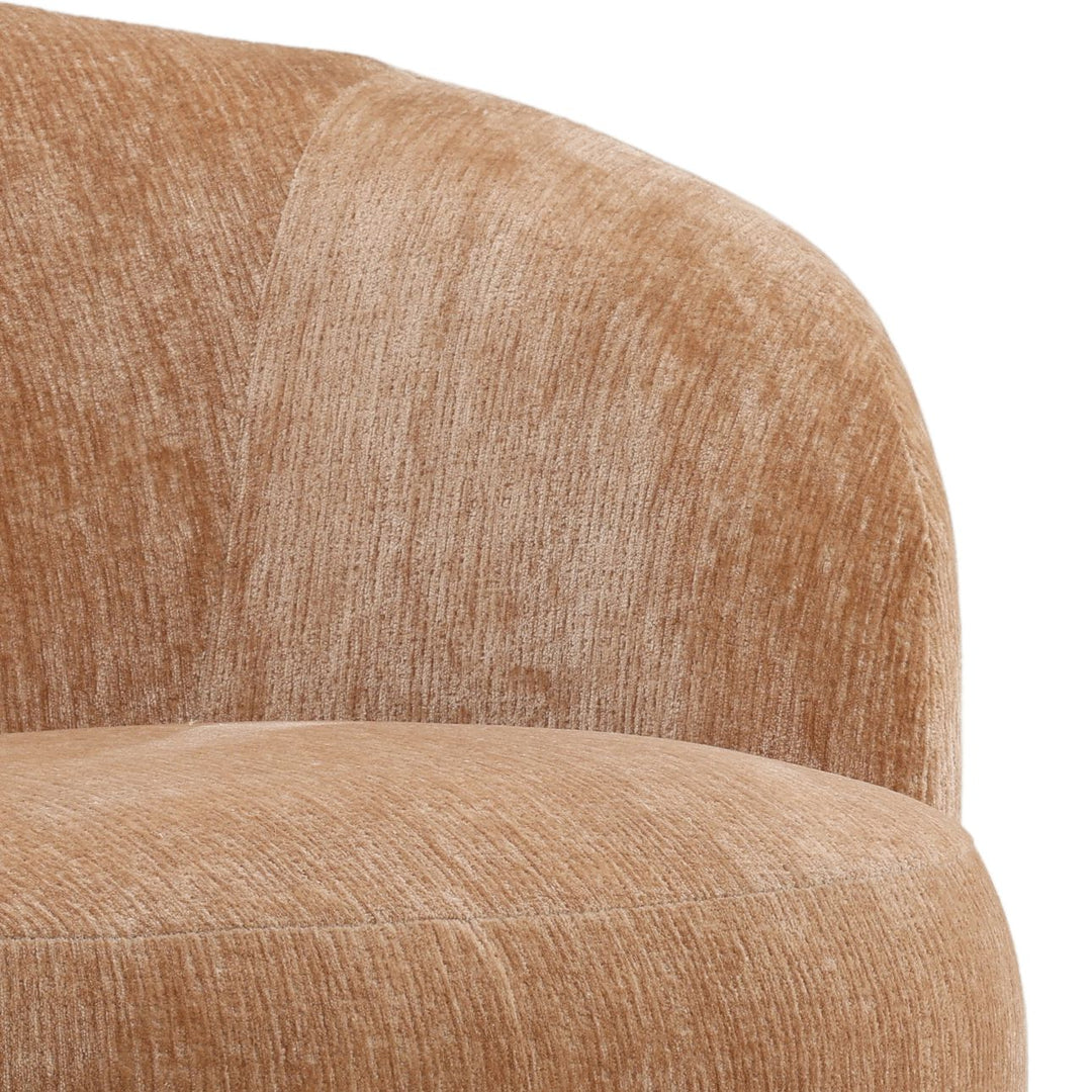 Hollis Rose Chenille Lounge Chair, detail 2 view