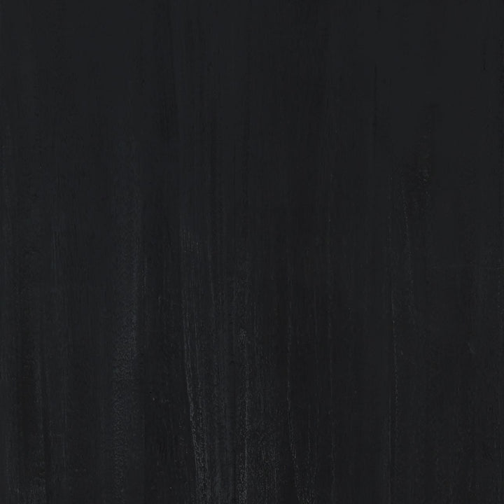 Inez Black Mindi Wood Bookcase, detail 1 view