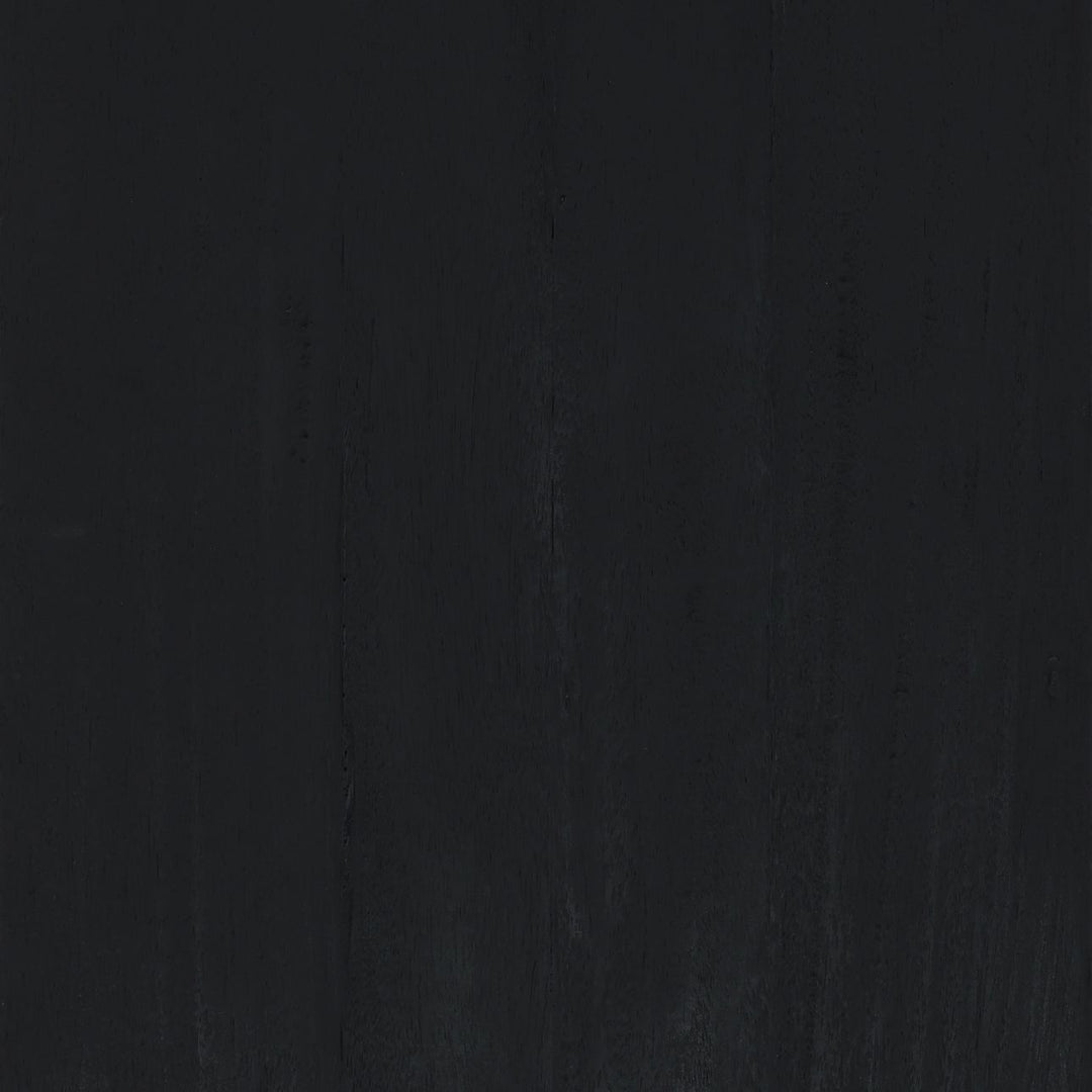 Vivian Black Mindi Wood Bookcase, detail 1 view