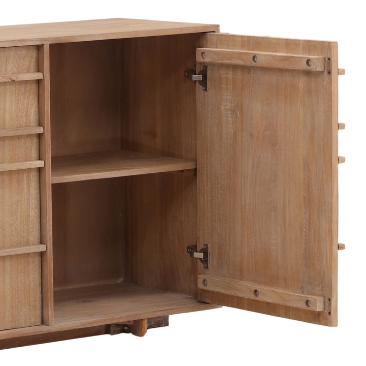 Tessa Mindi Wood Sideboard, detail 2 view