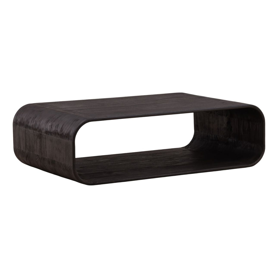 Jasper Mindi Wood Coffee Table, three-quarter studio view