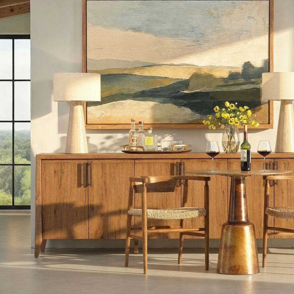Nevan Teak and Rope Dining Chair, lifestyle view