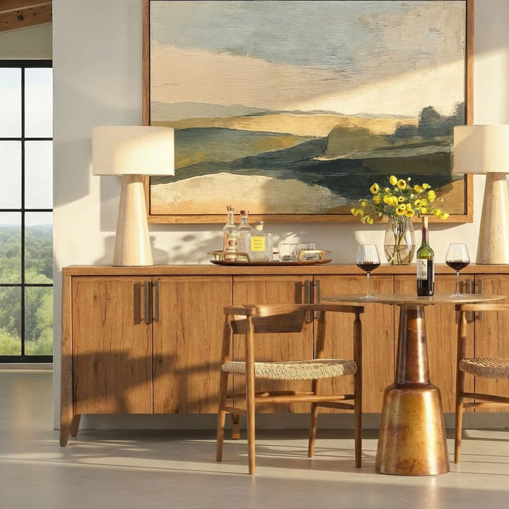 Nevan Teak and Rope Dining Chair, lifestyle view