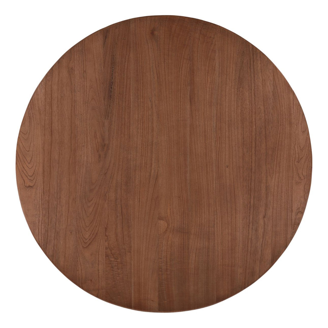 Alden Mindi Wood Dining Table, overhead view