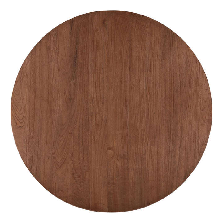 Alden Mindi Wood Dining Table, overhead view
