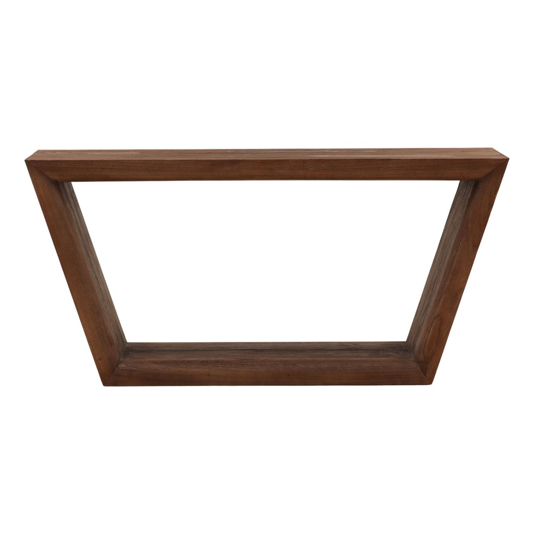 Mira Mindi Wood Console Table, front view
