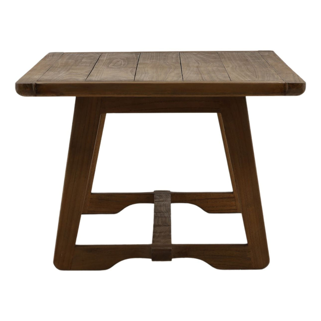 Kara Mindi Wood Dining Table, profile view