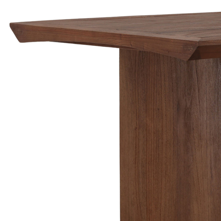 Vera Mindi Wood Dining Table, detail 2 view