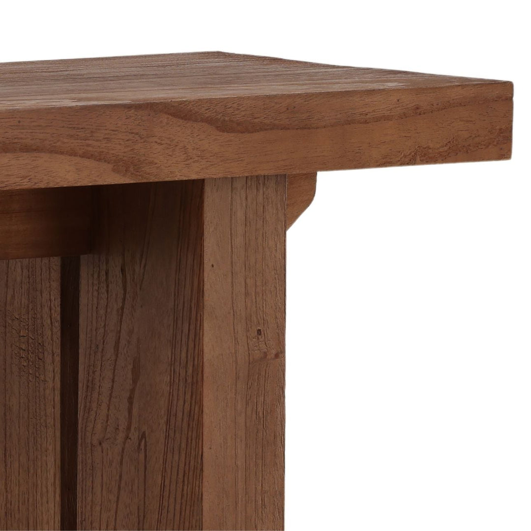 Avia Mindi Wood Console Table, detail 2 view