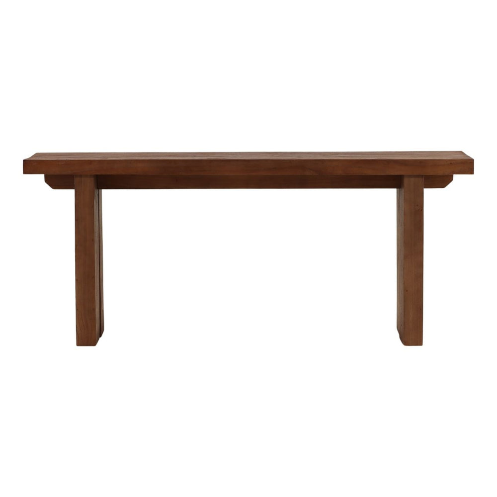 Avia Mindi Wood Console Table, front view