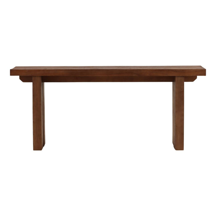 Avia Mindi Wood Console Table, front view