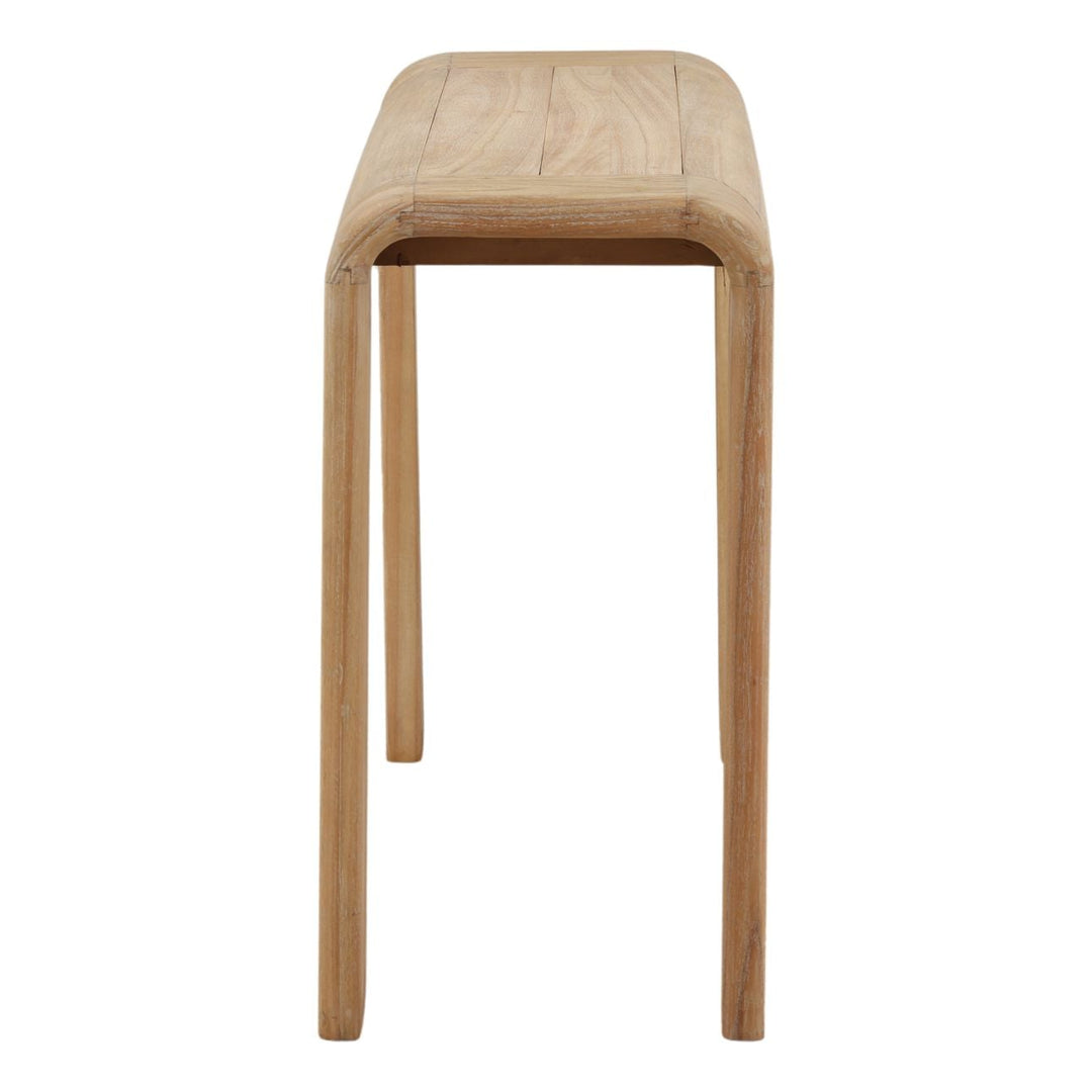 Crosley Mindi Wood Console Table, profile view