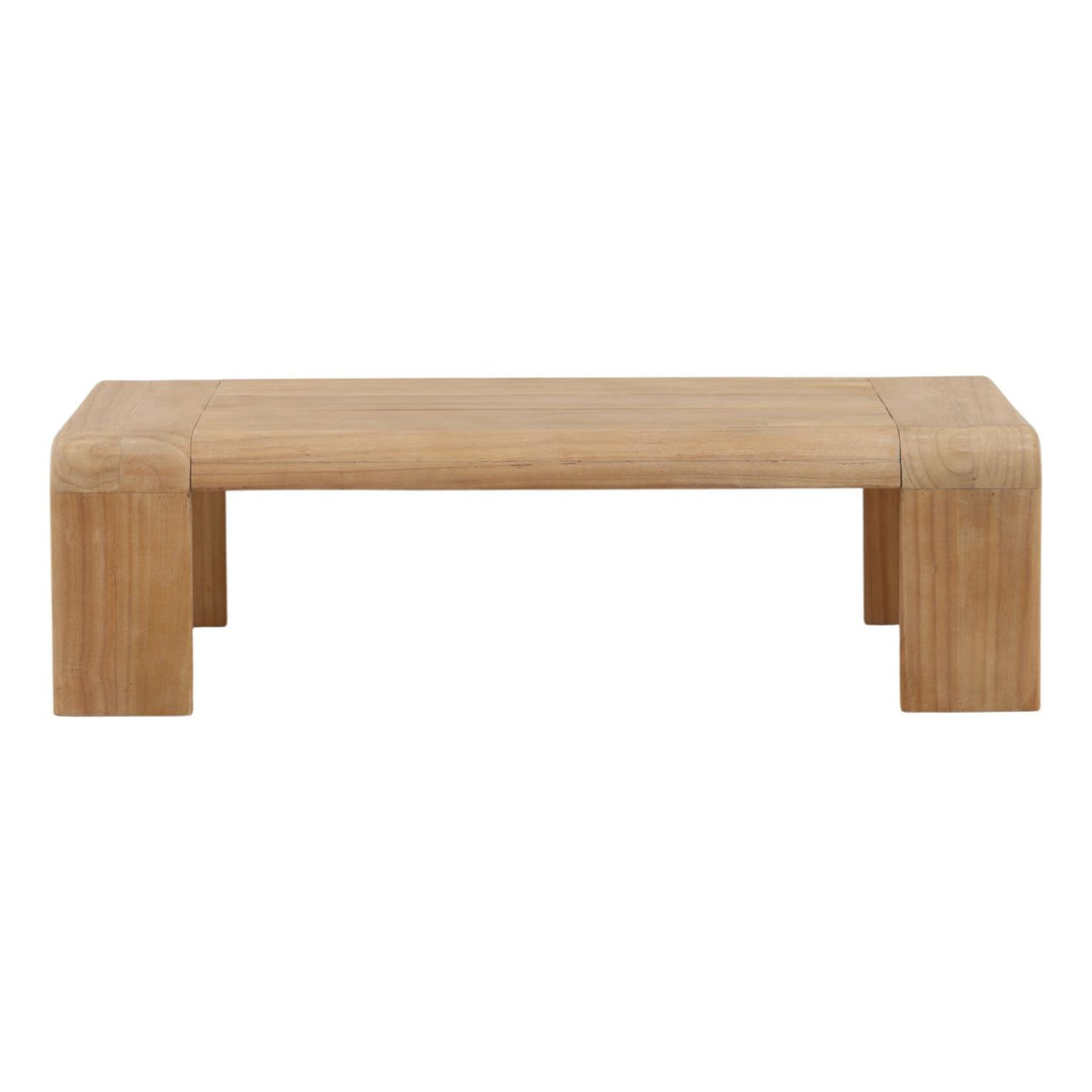 Corin Mindi Wood Coffee Table, front view