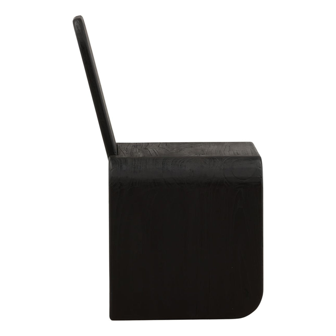 Zella Black Mindi Wood Dining Chair, profile view