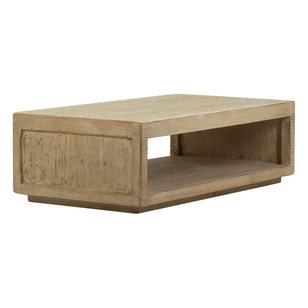 Vireo Reclaimed Pine Coffee Table, back three quarter view