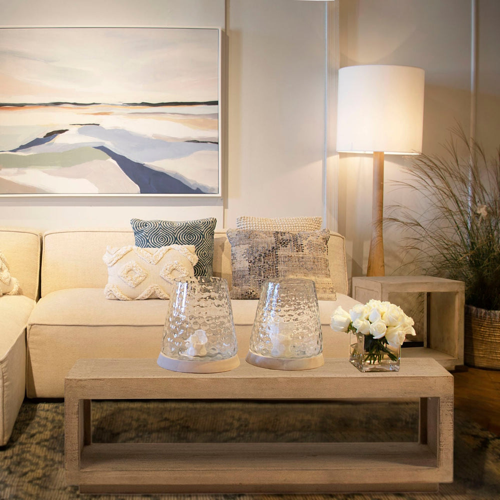 Vireo Reclaimed Pine Coffee Table, lifestyle view