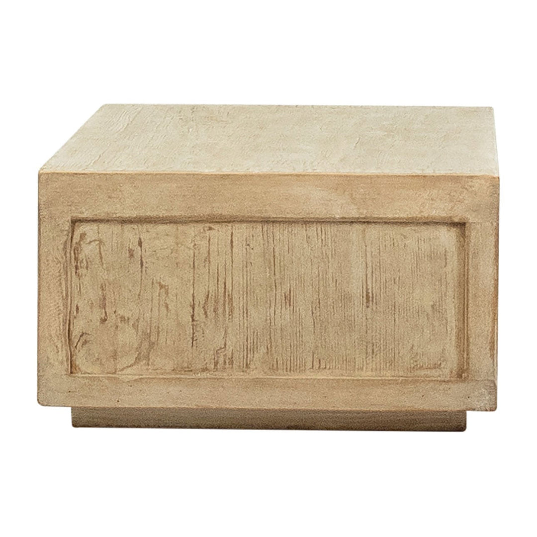 Vireo Reclaimed Pine Coffee Table, profile view