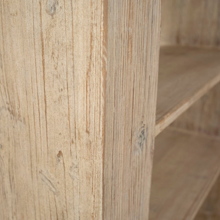 Amara Reclaimed Pine Bookcase, detail 1 view