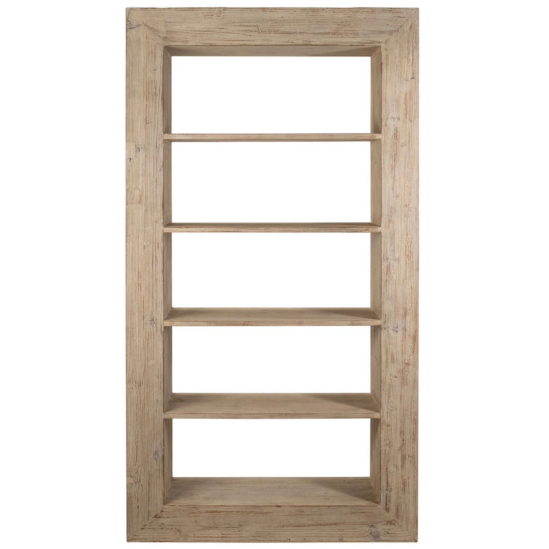 Amara Reclaimed Pine Bookcase, front view