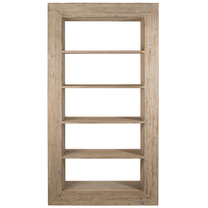 Amara Reclaimed Pine Bookcase, front view
