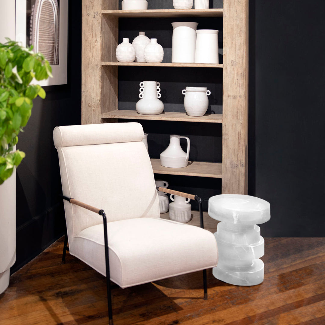 Amara Reclaimed Pine Bookcase, lifestyle view