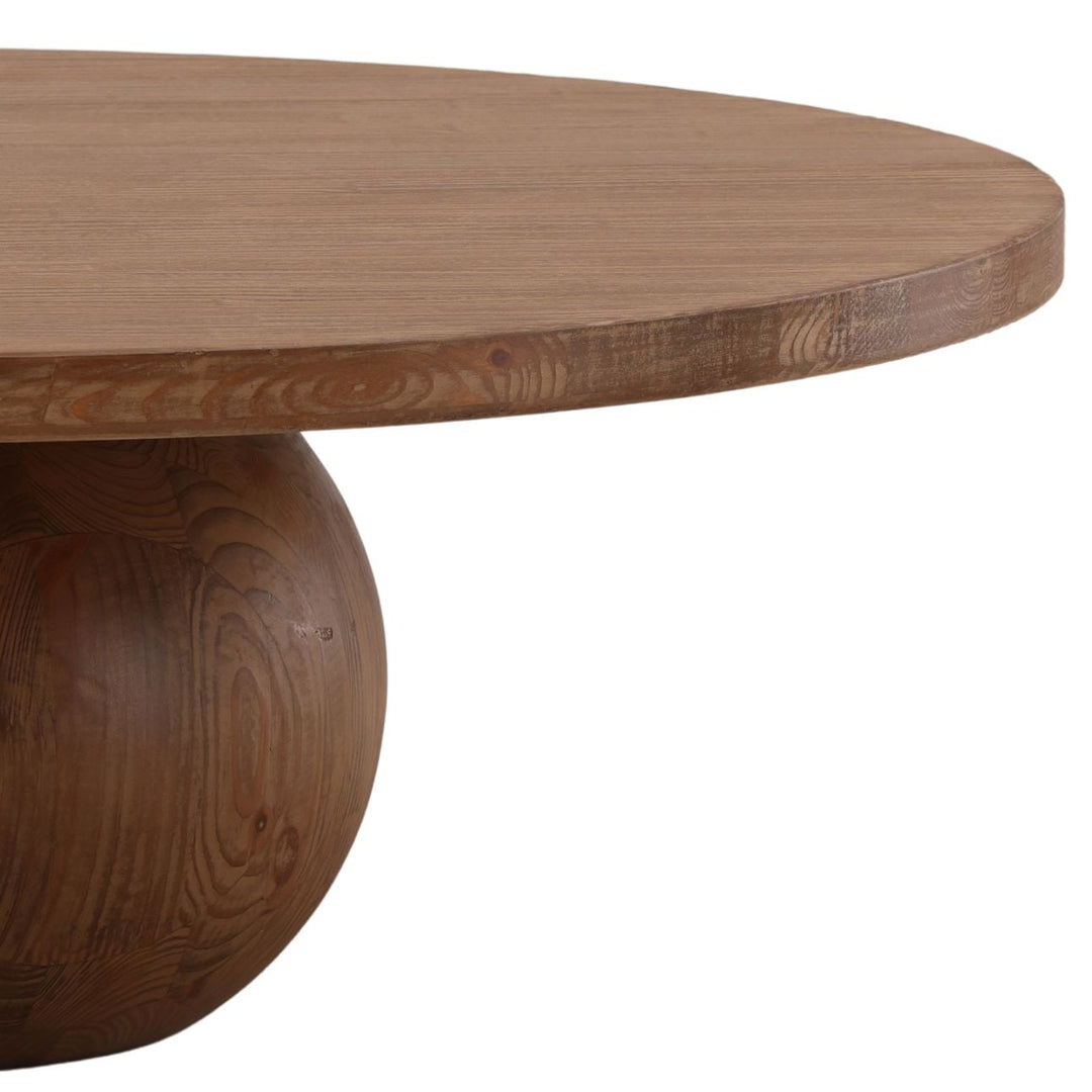 Bela Reclaimed Pine Coffee Table, Brown, detail 2 view