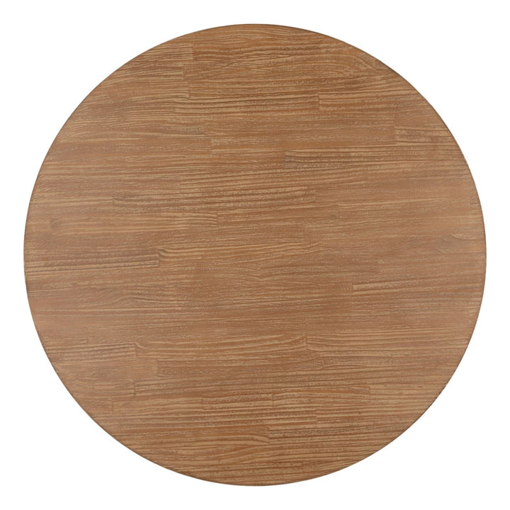 Bela Reclaimed Pine Coffee Table, Brown, overhead view